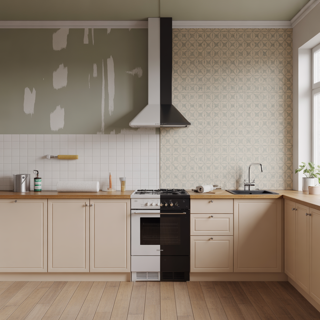 tapet eller mala i kok jamforelse av hallbarhet och kostnad