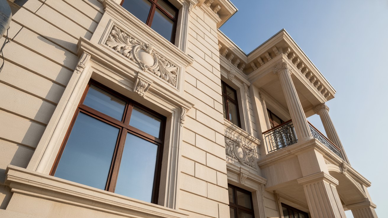 Utsmyckningar på Fasad